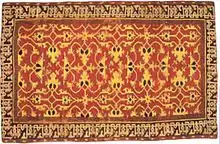 Tapis style ottoman du XVIe siècle, exposé au musée d'art de Saint-Louis.