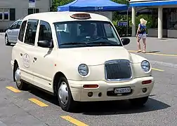Le London taxi TXII en Suisse