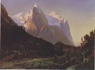 Le Mont Wetterhorn, vers 1858, Newark Museum, Newark
