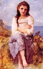 Le farniente (peinture bucolique de William Bouguereau - XIXe siècle)