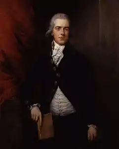 William Grenville, 1er baron de Grenville, vers 1790, Londres, National Portrait Gallery.