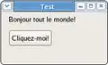 Le résultat, sous Linux et GNOME