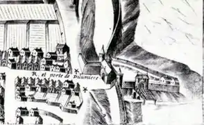 Au XVIIe siècle, plan Picart, bibliothèque Carnegie (Reims),