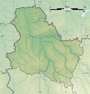 Voir sur la carte topographique de l'Yonne
