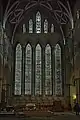 Lancettes du transept nord de la cathédrale d'York qu'on appelle les « cinq sœurs ».