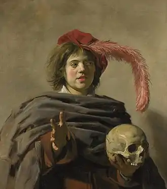 Jeune Homme tenant un crâne (vanité), v.1626-1628, huile sur toile, 92,2 x 80,8 cm (National Gallery, Londres).