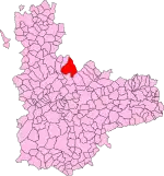Localisation de Villalba de los Alcores