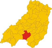 Localisation de Berceto