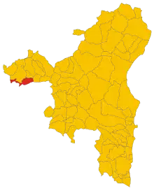 Localisation de Borore