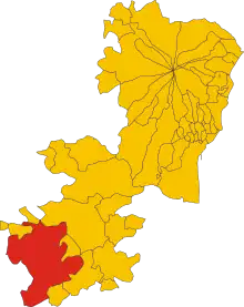 Localisation de Caltagirone