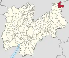 Localisation de Canazei