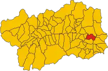 Localisation de Challand-Saint-Anselme