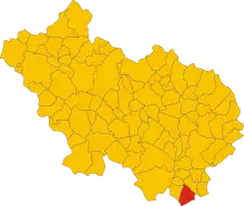 Localisation de Coreno Ausonio