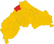 Localisation de Corinaldo