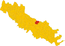 Localisation de Corte de' Frati