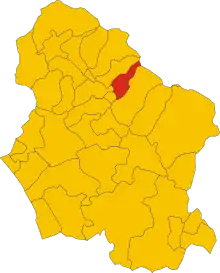 Localisation de Fosciandora