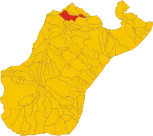 Localisation de Laureana di Borrello