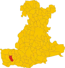 Localisation de Megliadino San Vitale