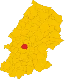 Localisation de Montagano