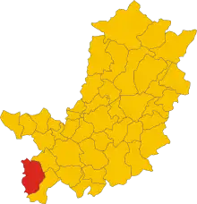 Localisation de Montaione