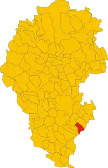 Localisation de Montegaldella
