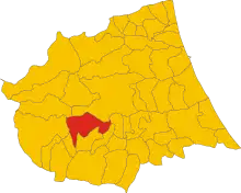 Localisation de Montorio al Vomano