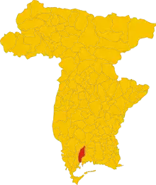 Localisation de Muzzana del Turgnano