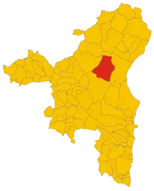 Localisation de Oliena