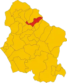 Localisation de Pieve Fosciana