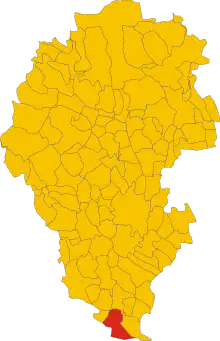 Localisation de Poiana Maggiore