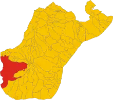 Localisation de Reggio de Calabre