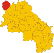 Localisation de San Gimignano