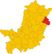 Localisation de San Godenzo