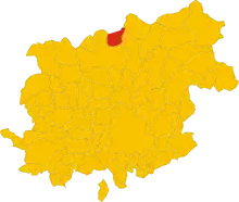 Localisation de Santa Croce del Sannio