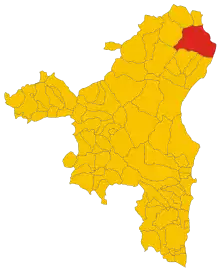 Localisation de Siniscola