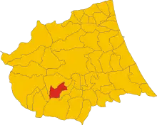 Localisation de Tossicia