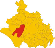 Localisation de Tuscania