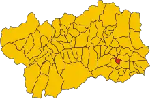 Localisation de Verrès