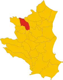 Localisation de Verzino