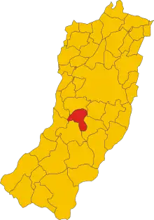 Localisation de Vezzano sul Crostolo