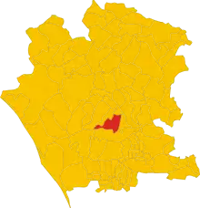 Localisation de Vitulazio