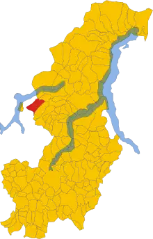 Localisation de Lanzo d'Intelvi
