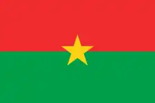 Drapeau du Burkina Faso.