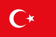 Drapeau de la Turquie.