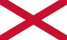 Drapeau de saint Patrick.