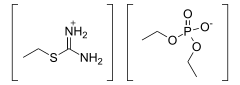Image illustrative de l’article Diéthylphosphate de S-éthylisothio-uronium