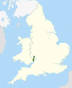 Emplacement de la zone protégée de la vallée de la Wye
