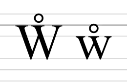 Image illustrative de l’article W̊