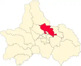 Localisation de Xīndū Qū