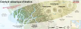 Carte de la ceinture volcanique d'Anahim.